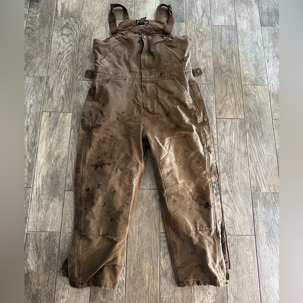 Rocky insulated overalls with side zippers and snaps